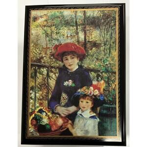 Two Sisters On The Terrace Musical Jewelry Trinket Box Tested Works